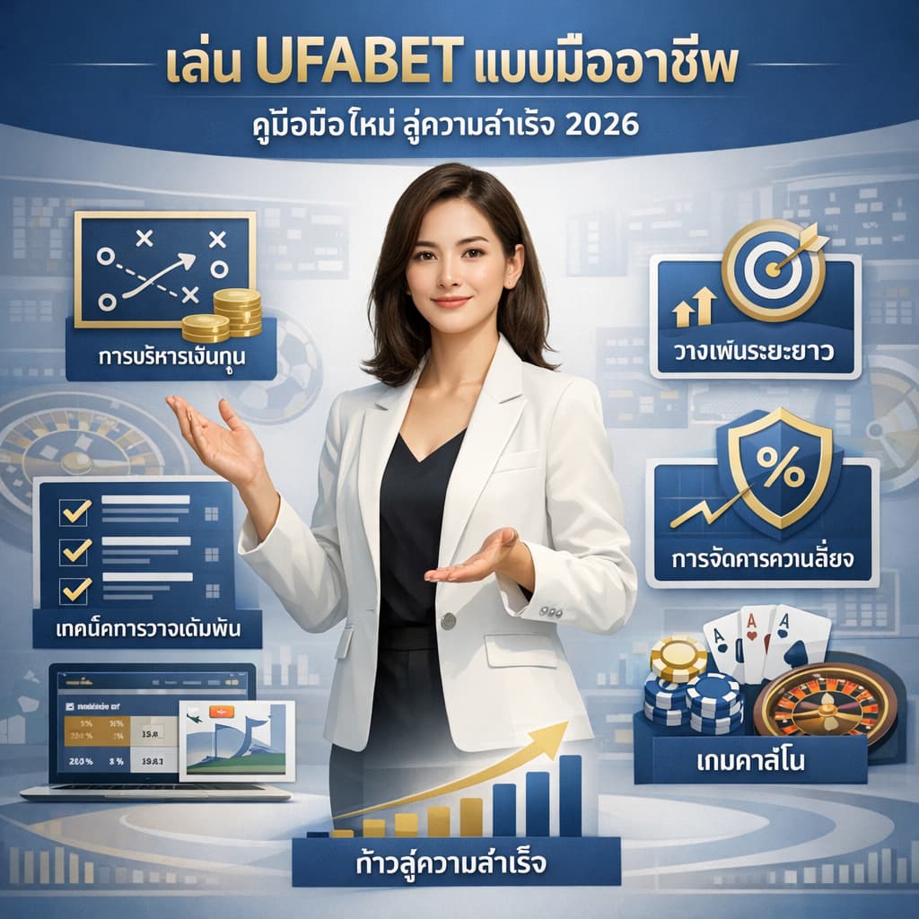 ผู้หญิงนำเสนอคู่มือการเล่น UFABET อย่างมืออาชีพ สำหรับผู้เริ่มต้น เน้นกลยุทธ์ ความเข้าใจ และแนวทางสู่ความสำเร็จในปี 2026